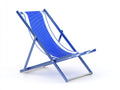 Poltrona Reclinabile pieghevole in tessuto 58×90×91 cm - blu e bianco - struttura metallica per Terrazza